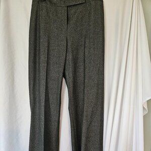 Alex Marie Womens Mariah Gray Metallic Dress Pants Relaxed Leg size 6